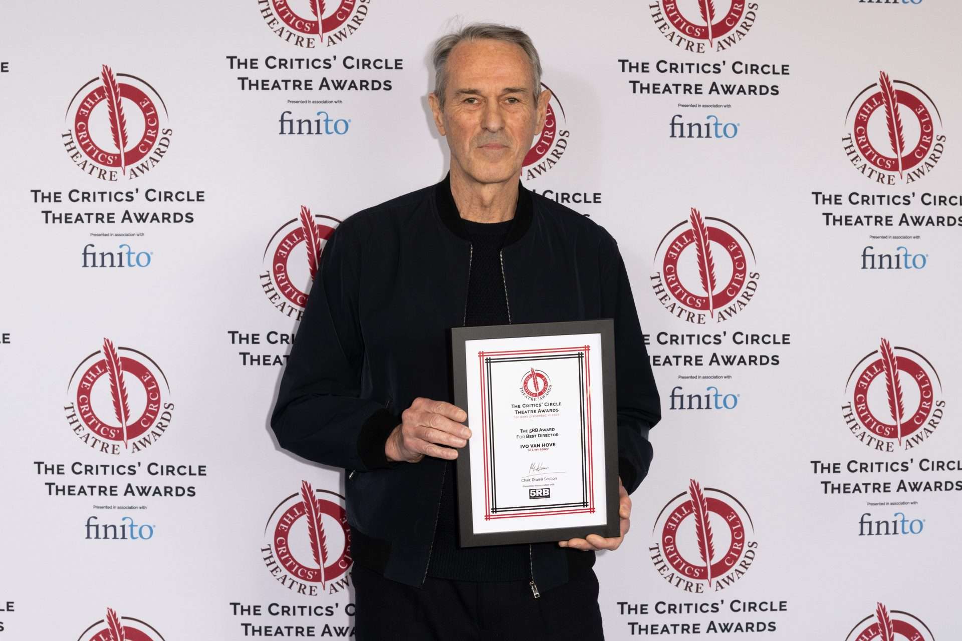 Ivo van Hove with the 5RB Award For Best Director ‘All My Sons’ | The ...